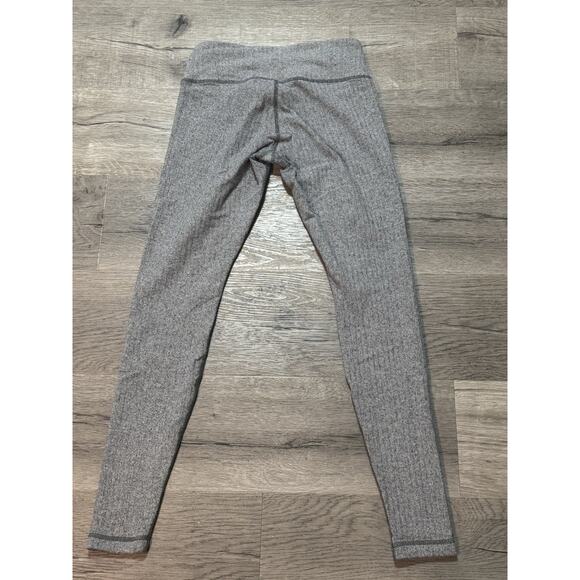 Lululemon Herringbone 28” High Rise Leggings 8 Black Gray Thick Material - Picture 4 of 6